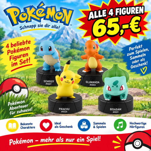 Tonies pokémon 4er - pokémon, set